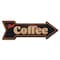 Signmission Hot Coffee Arrow Decal Funny Home Decor 18in Wide D-A-999813 - alternate 1